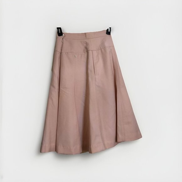 Liz Claiborne Vtg 80s Pure Wool Skirt Sz 8 A Line Preppy 1980s Light Acedemic - Picture 4 of 8